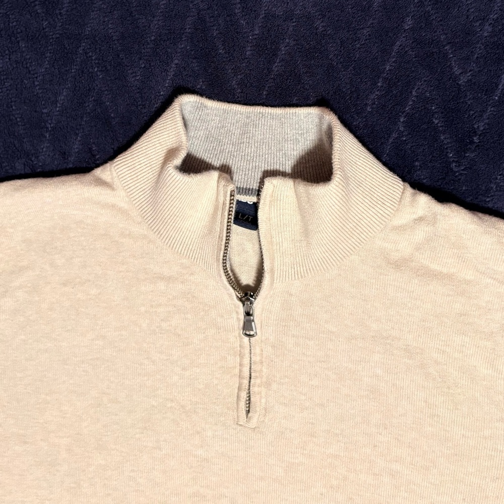 Lands End Men’s Supima Cotton Quarter-zip pull over